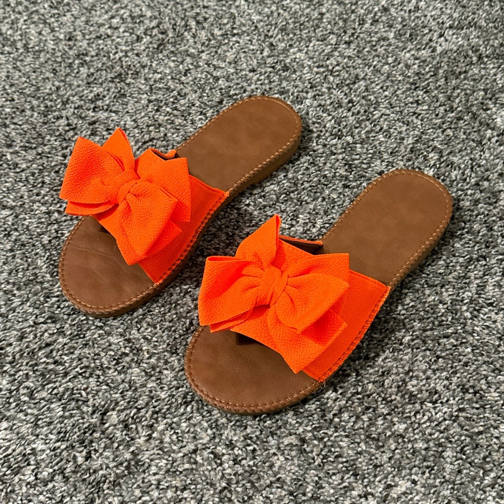 Orange sandals